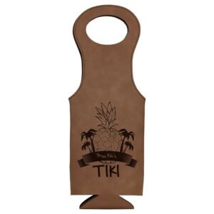 DRK BRWN LSR LTHR WINE BG