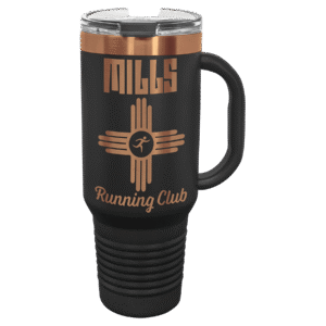 Polar Camel 40 oz. /Rose Gold Travel Mug with Handle & Straw