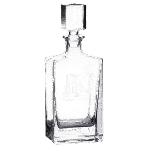 810ml Rectangle Glass Decanter with Printed Gift Box