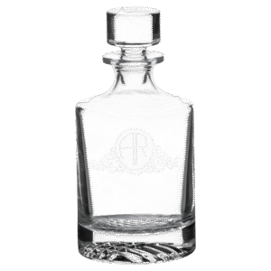 Polar Camel 850mL Round Glass Decanter in Black Gift Box with Printed Paper Sleeve