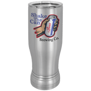 Stainless Steel Sublimatable 14 oz. Polar Camel Pilsner with Clear Lid