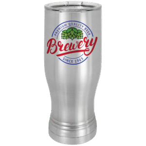 Stainless Steel Sublimatable 20 oz. Polar Camel Pilsner with Clear Lid